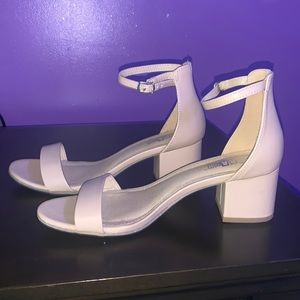 Size 6.5, Brash, Nude Block Heels